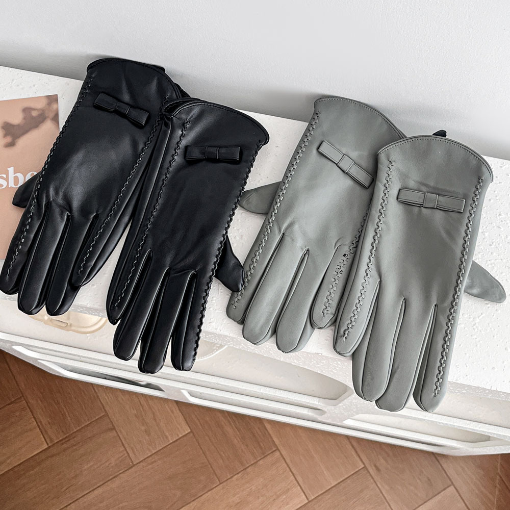 Leather Work Winter Gloves - Lederhandschuhe mit Fleecefutter für Damen, warm