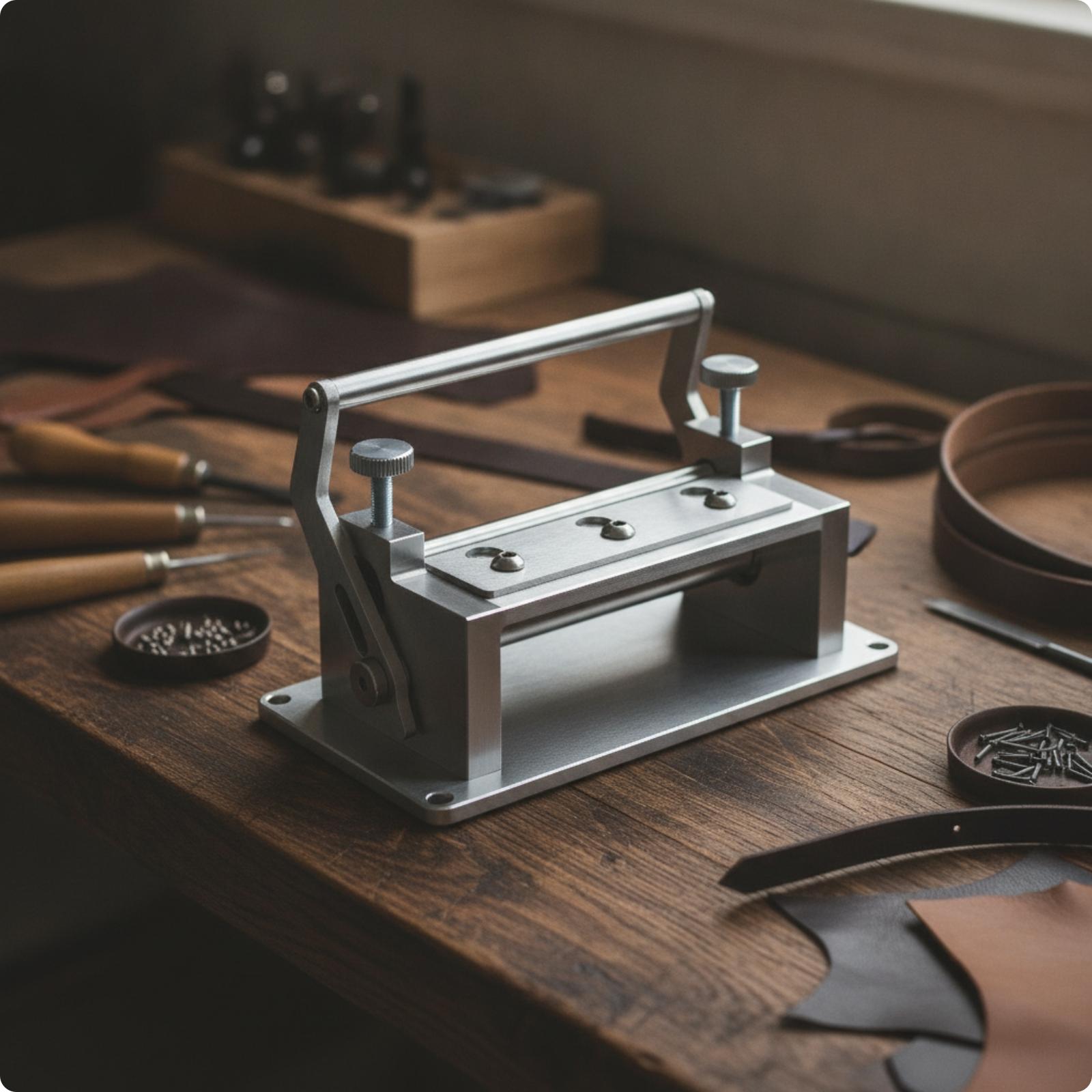 Skiver Leather Thin - Vollmetall-Leder-Schärfmaschine mit 18-mm-Klinge zum Verdünnen von