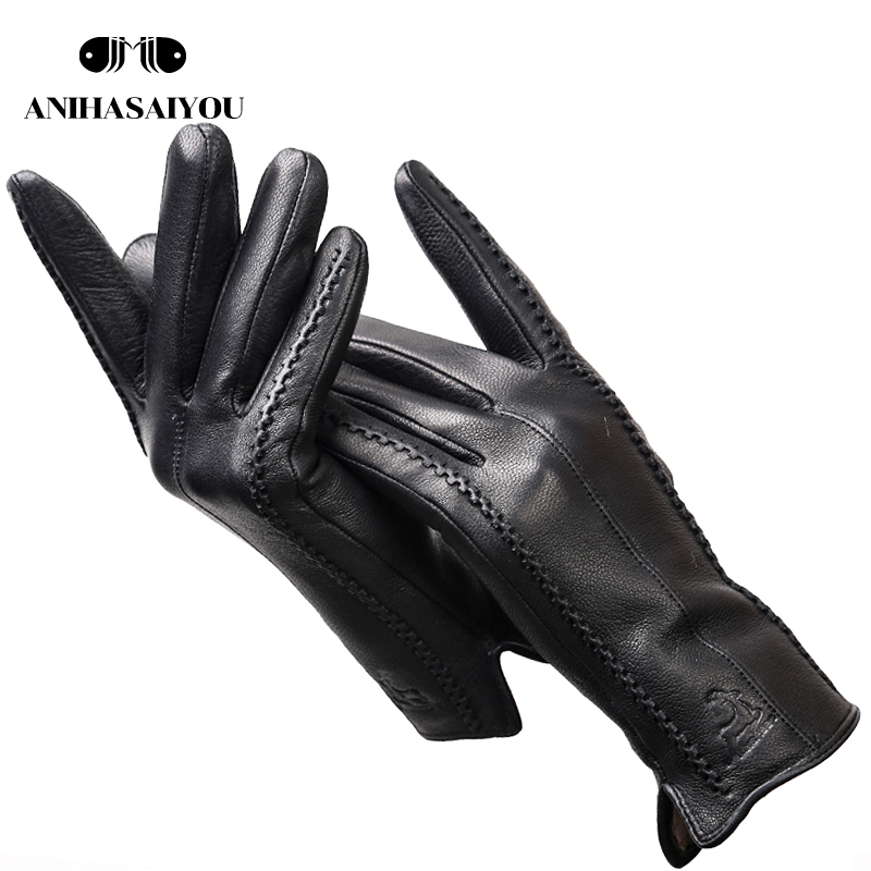Leather Work Winter Gloves - 2024 Modische Schafsleder-Damenhandschuhe, Marken-Lederhandschuhe für Damen,
