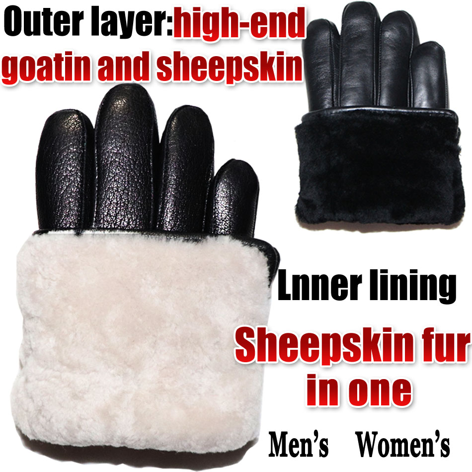 Leather Work Winter Gloves - Hirschleder-Handschuhe aus echtem Leder für Männer