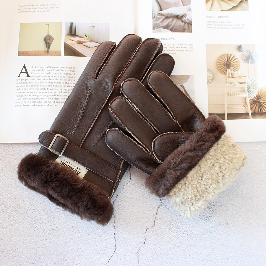 Schaffell-Fell-Handschuhe für  – Leather Work Winter Gloves Bewertung und Preis
