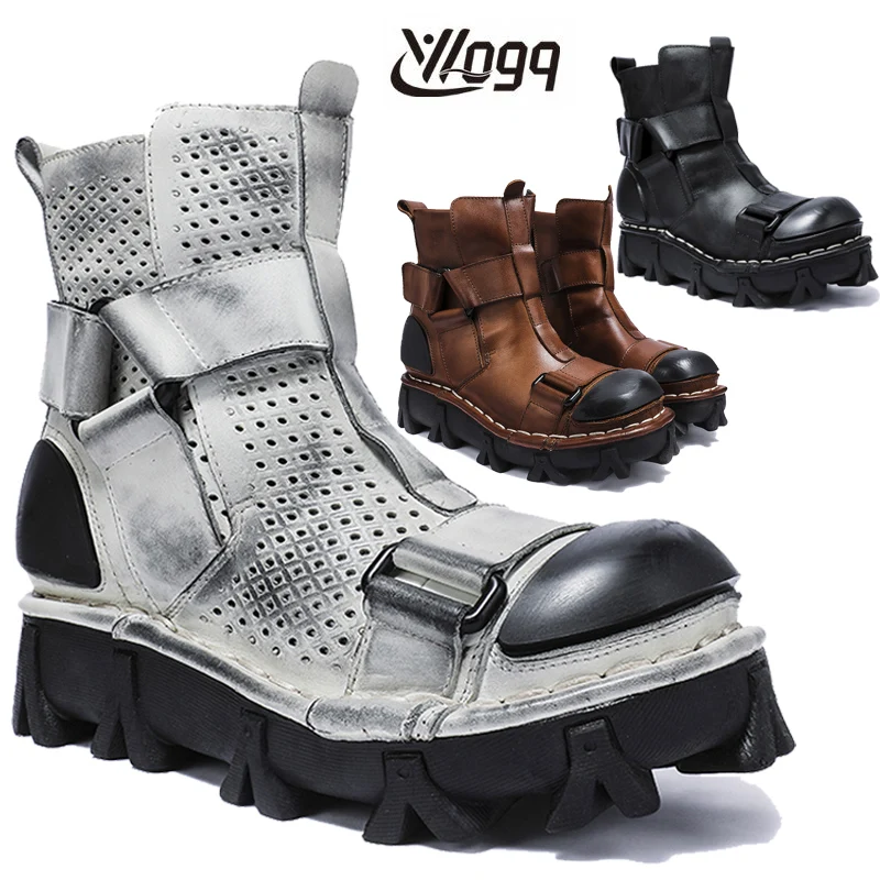 Herren-Motorradstiefel aus ech – Leather Work Fabric Bewertung und Preis