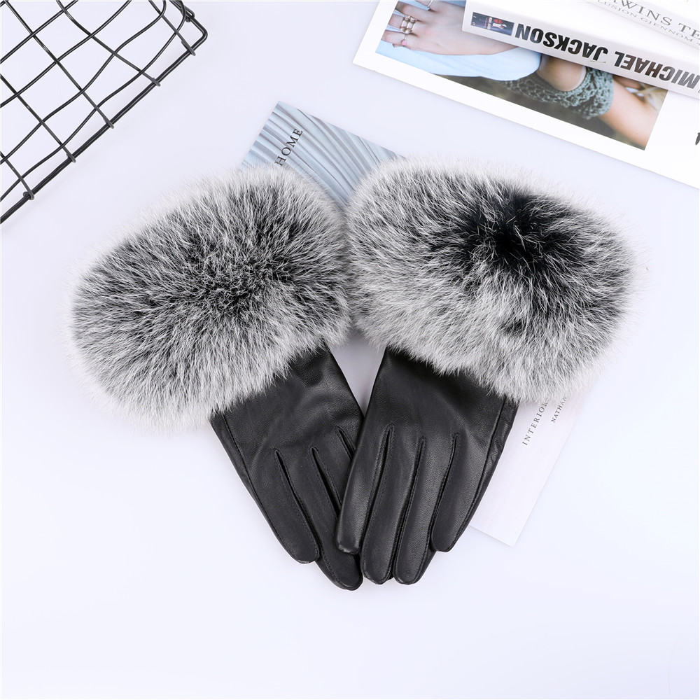 Schaffell Natürliche Fuchs Pel – Leather Work Winter Gloves Bewertung und Preis