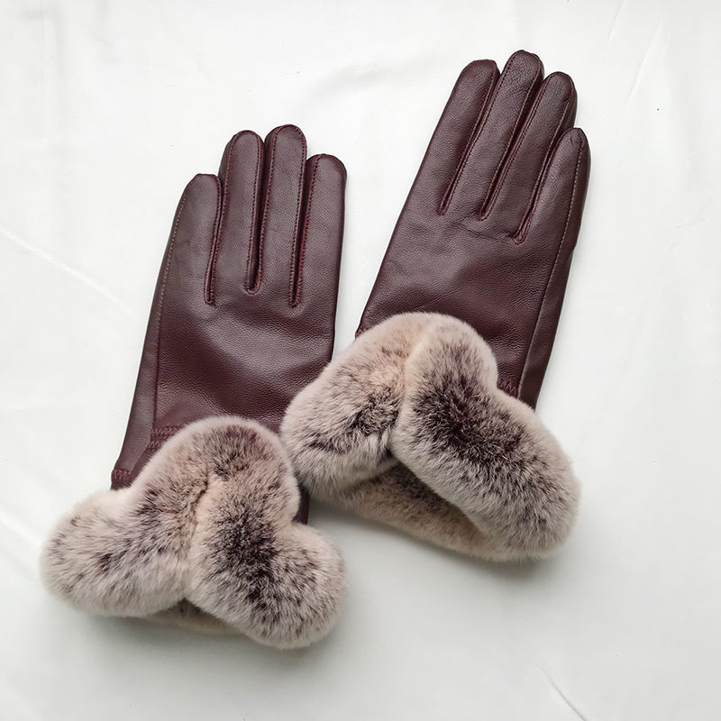 Frauen Winter Echtem Schaffell – Leather Work Winter Gloves Bewertung und Preis