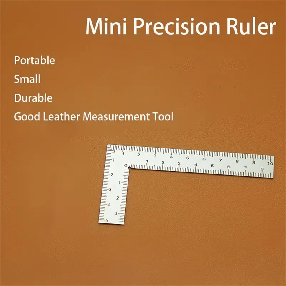 Mini-Edelstahl-L-förmiges dopp – Leatherwork Ruler Bewertung und Preis
