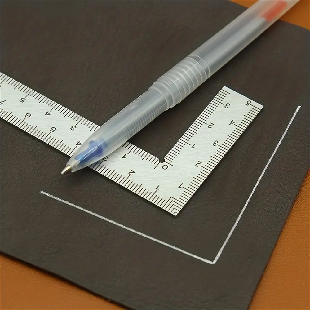 Mini-Edelstahl-L-förmiges dopp – Leatherwork Ruler Bewertung und Preis