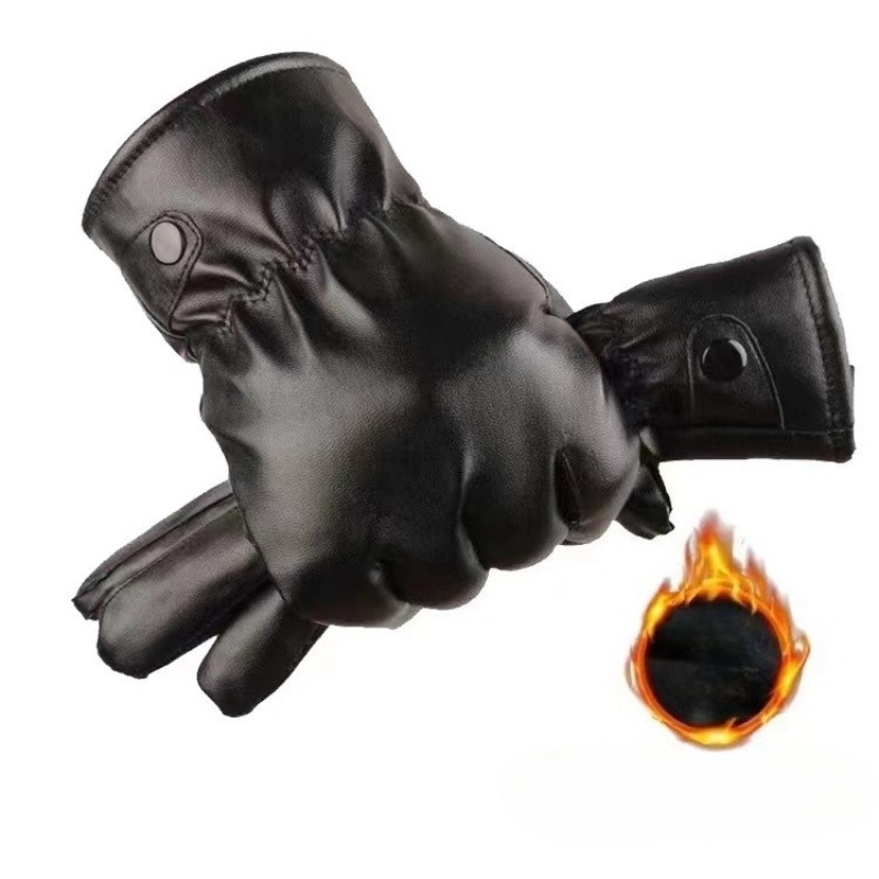 Winter Mode Schwarz PU Leder H – Leather Work Winter Gloves Bewertung und Preis