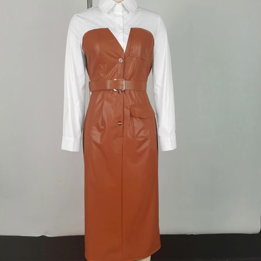 Damenkleid aus Kunstleder, mit – Leatherwork Midnight Bewertung und Preis