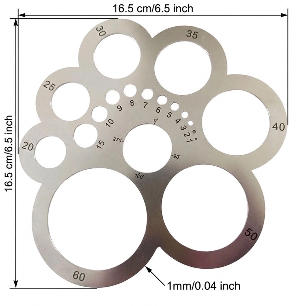 DY008-A2 DIY Runde Lederschnei – Leatherwork Ruler Bewertung und Preis