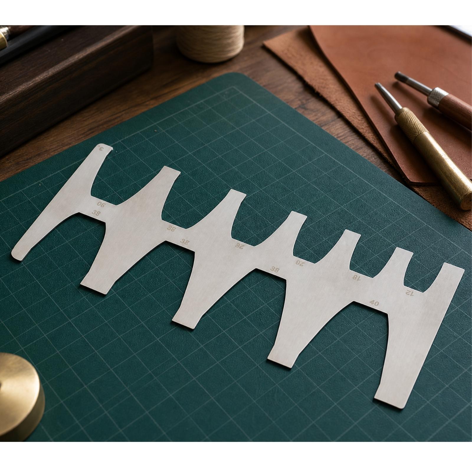 Gürtelschablone, 1,2 mm dickes – Leatherwork Ruler Bewertung und Preis