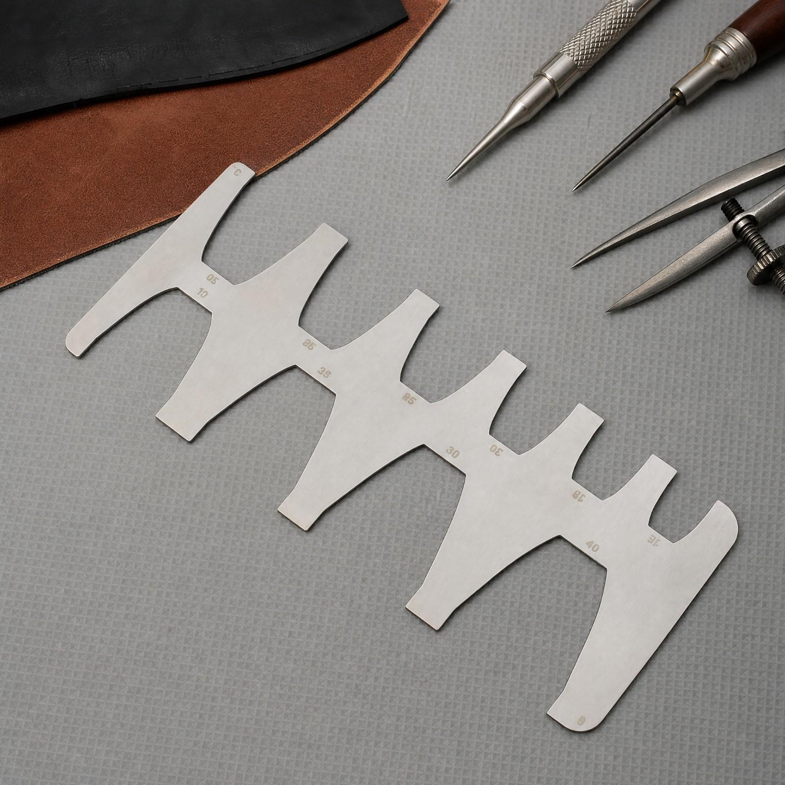 Gürtelschablone, 1,2 mm dickes – Leatherwork Ruler Bewertung und Preis