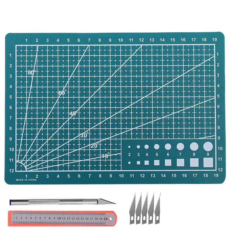 PVC-Schneidematten-Set A3/A4/A – Leatherwork Ruler Bewertung und Preis
