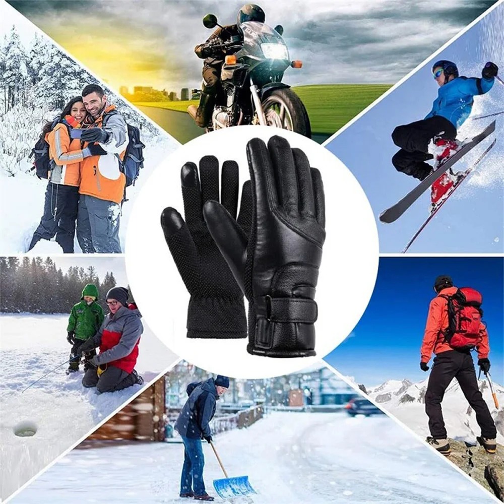 Elektrisch beheizte Skihandsch – Leather Work Winter Gloves Bewertung und Preis