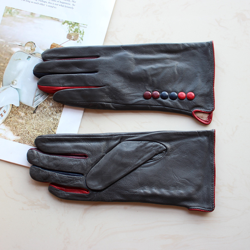 Bunte Leder Handschuhe Frauen  – Leather Work Winter Gloves Bewertung und Preis