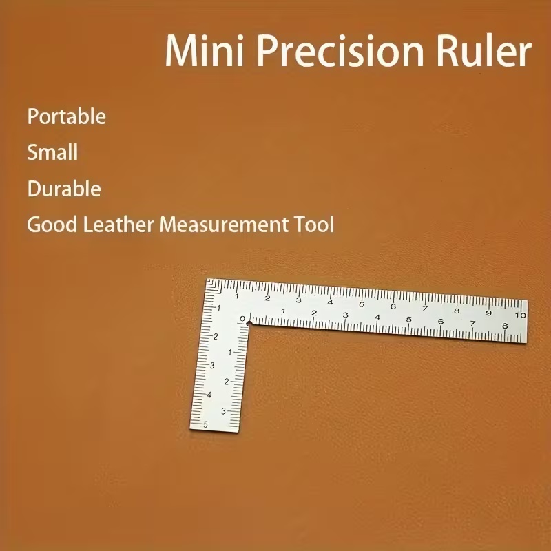 Mini L-förmiges Edelstahl-Line – Leatherwork Ruler Bewertung und Preis
