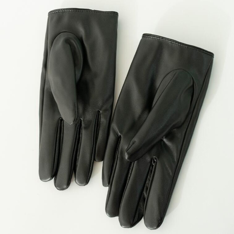 Frauen Hohl Pfirsich Herz PU L – Leather Work Winter Gloves Bewertung und Preis